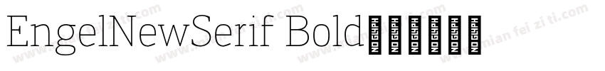 EngelNewSerif Bold字体转换